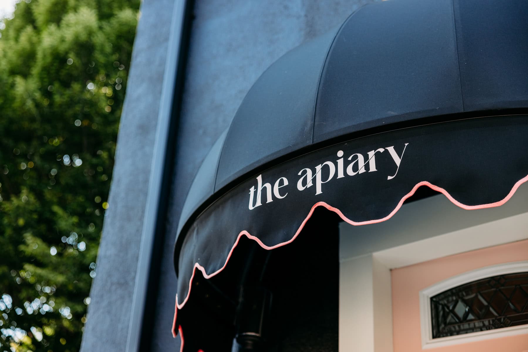 Image of The Apiary awning.